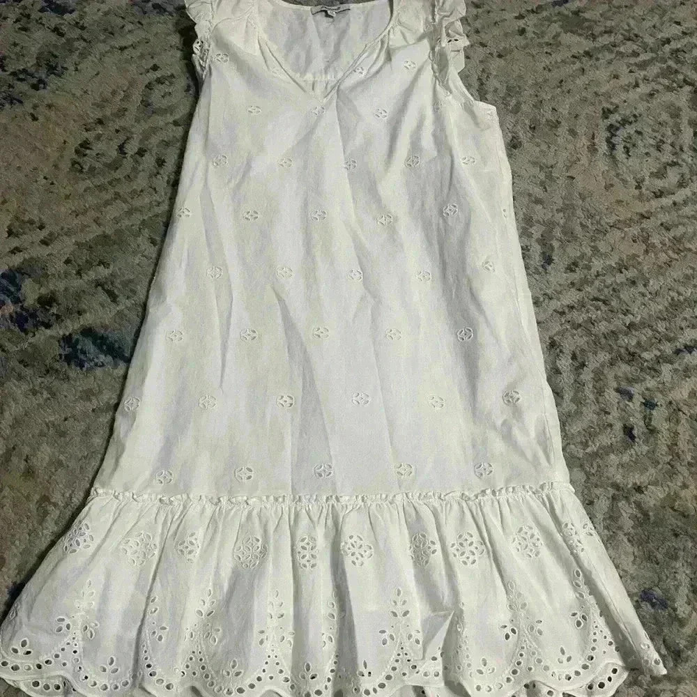 Madewell white eyelet garden dress Xsmall - Picture 4 of 7